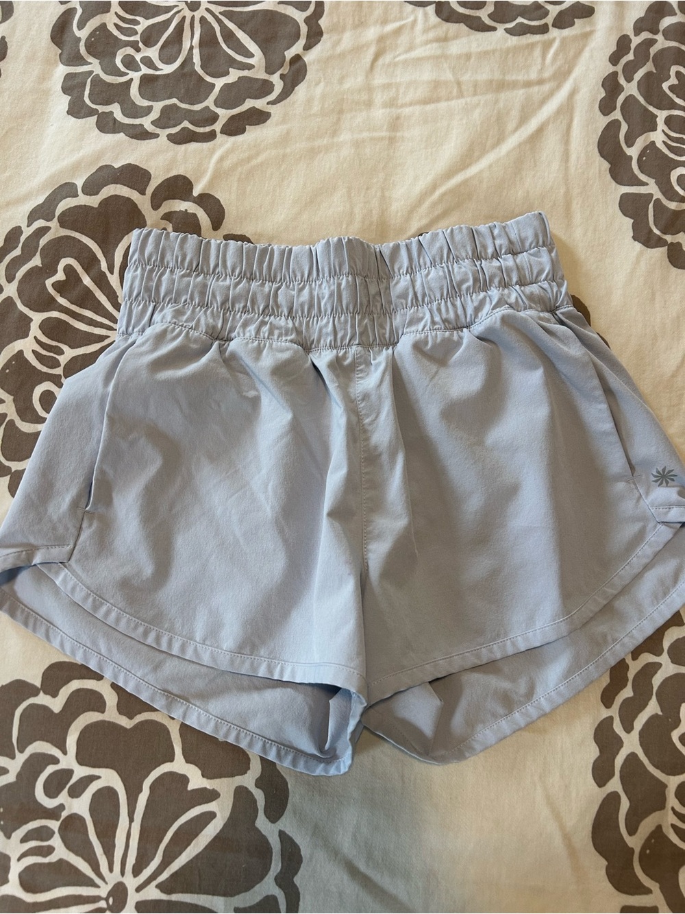 Athleta Girl Light Blue Elastic Waist Active Shorts